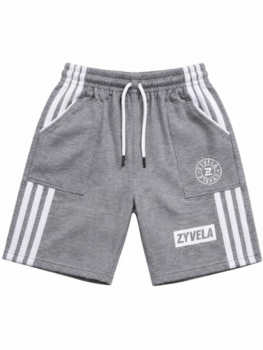 ZYVELA Kids Cotton Shorts, Red Soft & Breathable Fabric